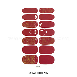 Наклейки с полным покрытием для ногтей, наклейки для ногтей самоклеющиеся, для женщин девушки маникюр украшения ногтей, красочный, 10x5.5 см