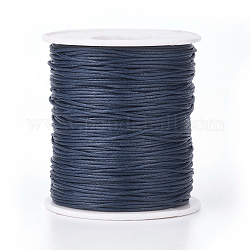 Cavi filo in cotone cerato, blu di Prussia, 1mm, circa 100 yard / roll (300 piedi / roll)