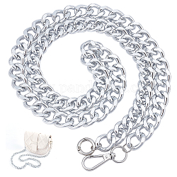Gold Bag Chain Strap, LV Handle Replacement Handbag Straps, Stainless Steel  Curb Chain