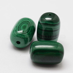 Cera zucca perle di malachite naturale, 12x8mm, Foro: 1 mm