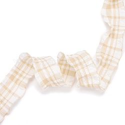 20 Yard Polyester-Rüschenband, plissiertes Tartanband für die Hochzeit, Geschenk, Partydekoration, peachpuff, 1-1/2 Zoll (38 mm), ca. 20.00 Yard (18.29m)/Rolle
