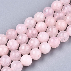 Chapelets de perles de quartz naturel, imitation quartz rose, teinte, ronde, rose, 8.5mm, Trou: 1mm, Environ 47~49 pcs/chapelet, 14.96 pouce ~ 15.67 pouces (38 cm ~ 39.8 cm)