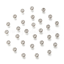 Intercalaire perles en 316 acier inoxydable, rondelle, couleur inoxydable, 4x3mm, Trou: 1.5mm