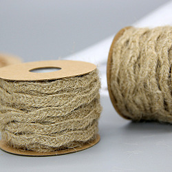 Corda di iuta, corda di iuta, spago di iuta, per fare gioielli, tan, 6mm, circa 5.46 iarde (5 m)/rotolo