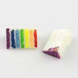 Cabuchones de resina, pastel, colorido, 22x13x9mm