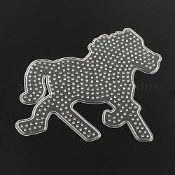Pferd abc Kunststoff pegboards für 5x5mm Heimwerker Fuse beads verwendet, Transparent, 143x155x5 mm