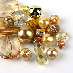 Perles acryliques, formes mixtes, Pérou, 5.5~28x6~20x3~11mm, Trou: 1~5mm