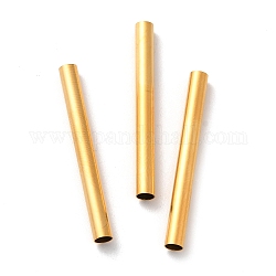Placcatura ionica (ip) 304 perline in tubo di acciaio inossidabile, oro, 30x3mm, Foro: 2.5 mm