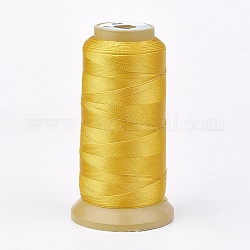 Polyesterfaden, für benutzerdefinierte gewebt Schmuck machen, golden, 0.25 mm, ca. 700 m / Rolle