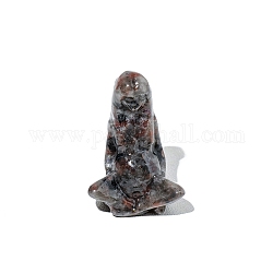 Natürliche Labradorit-Skulptur-Display-Dekorationen, für den Homeoffice-Schreibtisch, Göttin Gaia, 37 mm