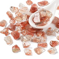 Perles d'éclats de pierre de soleil naturelle, sans trou, 7~17x7~9x1.5~5mm