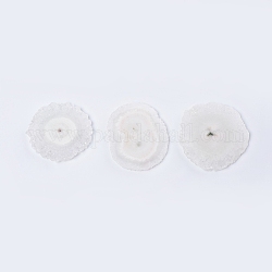 Perles de quartz solaire naturel, teinte, tranches de quartz druzy, pour création de fil enroulé pendentif , pas de trous / non percés, pépites, clair, 38.5~46.5x38~45x4~6.9mm