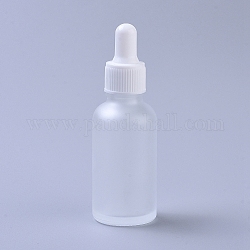Flaconi contagocce in vetro da 30 ml, con pipetta per gli occhi, contenitori vuoti della bottiglia degli olii essenziali di aromaterapia, chiaro, 10.05x3.3cm, capacità: 30 ml (1.01 fl. oz).
