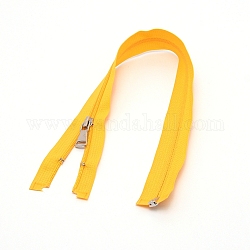 Accessori d'abbigliamento , cerniera chiusa in nylon, componenti per cerniera lampo, giallo, 40x3.3x0.2cm