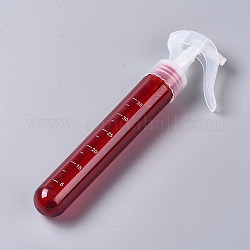 35ml PET Plastic Portable Spray Bottle, Refillable Mist Pump, Perfume Atomizer, FireBrick, 21.6x2.8cm, Capacity: 35ml(1.18 fl. oz)