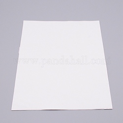 Bordo laterale singolo in silicone, con retro adesivo, rettangolo, bianco, 300x210x1mm