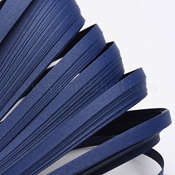 Bandes de papier quilling, bleu minuit, 530x5mm, à propos 120strips / sac