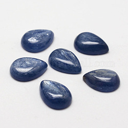 ティアドロップ天然藍晶石/藍晶石/ディセンカボション  14x10x4.5~5mm