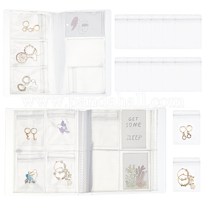 Anti-oxidation Transparent Jewelry Storage Book Plastic Jewelry Organizer  Drawer Jewelry Boxes Bag Rings Earring Necklace