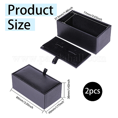 Boîtes de rangement de cadeaux en velours&nbsp;CON-WH0110-009A-1