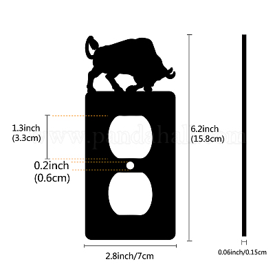 Décorations d'interrupteur en fer&nbsp;AJEW-WH0238-016-1