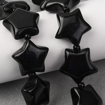 Natürlichen Obsidian Perlen Stränge&nbsp;G-K359-E13-1