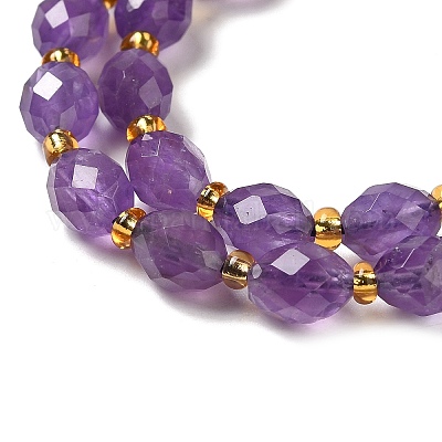 Natürlichen Amethyst Perlen Stränge&nbsp;G-H297-C09-01-1