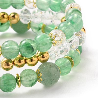 Set di bracciali con perline elasticizzate multistrato&nbsp;BJEW-JB05755-1