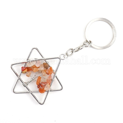 Portachiavi con pietre preziose&nbsp;PW-WG361CF-07-1