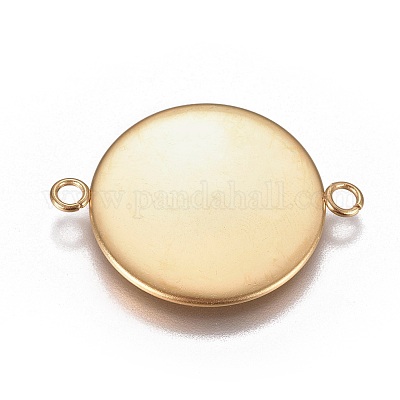 Ionenplattierung (IP) 304 Edelstahl Cabochon-Anschlussfassungen&nbsp;STAS-G127-14-22mm-G-1