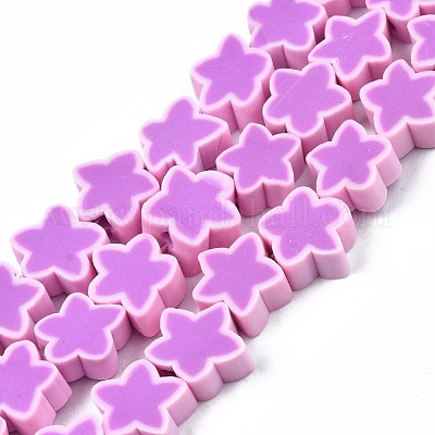 Chapelets de perle en pâte polymère manuel&nbsp;CLAY-S096-043D-1