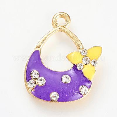 Stile smalto pendenti strass lega&nbsp;ENAM-S108-349A-1