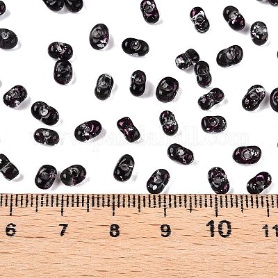 Perles de verre peintes à la bombe de Picasso&nbsp;SEED-T006-04-36-1
