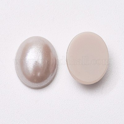 Imitation acrylique cabochons de perles&nbsp;MACR-E007-13x18mm-FP45-1