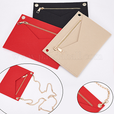 Organizzatore Per Borsa In Feltro Beige 30x14.5 Cm - Inserto Con Tasche Multiplo Per Tote Bag - 4