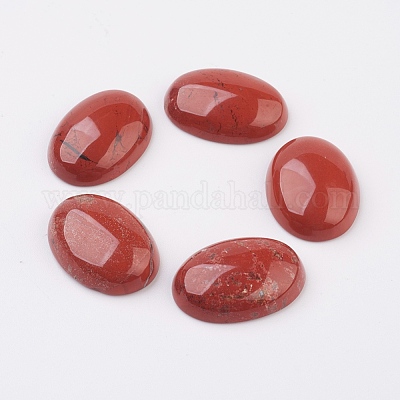 Cabochon posteriori diaspro piatto rosso naturale&nbsp;G-G741-30x40mm-11-1