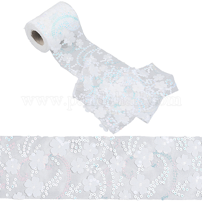 1 Rolle Polyester-Spitzenbesatz&nbsp;HUDU-GF0001-01B-1
