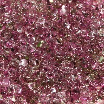 Perles de verre transparentes peintes à la cuisson&nbsp;SEED-A033-06A-19-1