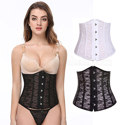  PH PandaHall 4 Set Corset Busk with Buttons 201 Stainless Steel  Corset Busk Boning 11.8 White Board Corset Busk with Golden Buttons Spring  Corset Busk with Hook for Sewing and Closure