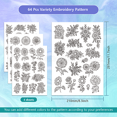 Wholesale Non-woven Fabrics Water Soluble Embroidery Pattern Fabric 