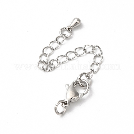 Латунные концы стойки с цепочкой и застежками KK-F873-01P-01-1