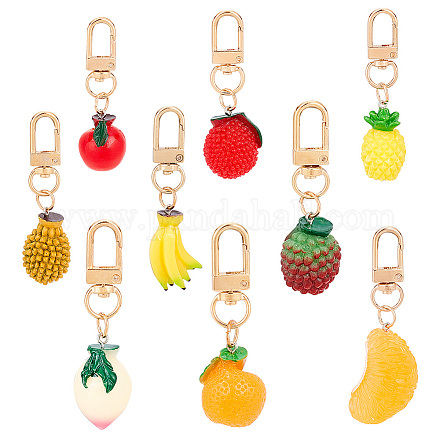WADORN 9 Styles Fruit Bag Charms KEYC-WR0001-20-1