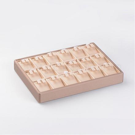 Orecchini di legno scatole di presentazione EDIS-O004-01-1