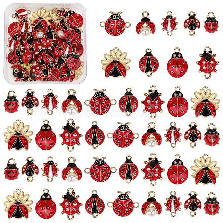 DIY Ladybug Jewelry Making Finding Kit FIND-SZ0003-45-1