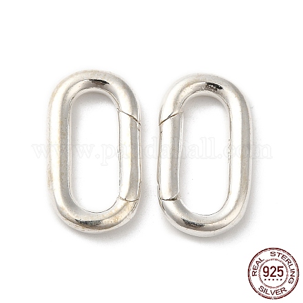 925 anillos de puerta de resorte de plata esterlina FIND-Z008-04S-1