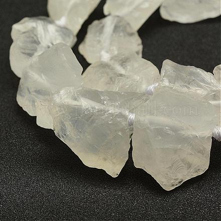Chapelets de perles en cristal de quartz naturel G-E382-02A-1