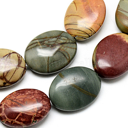 Fili di perline di picasso pietra naturale / picasso G-Q948-83-15x20-1
