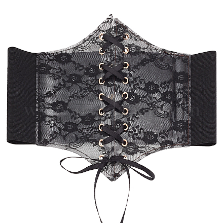 Cinture di corsetto elastiche larghe in tessuto AJEW-WH0505-62B-1