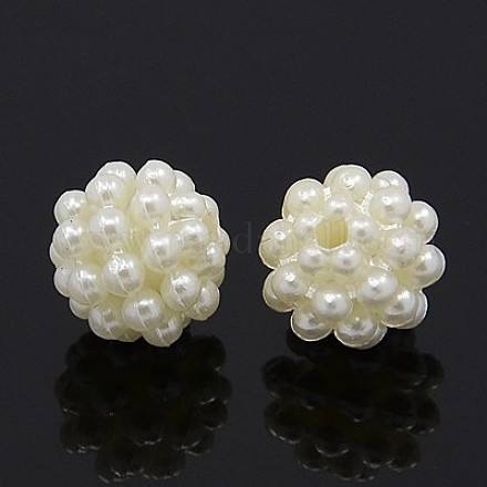 Imitation Pearl Acrylic Beads SACR-D002-05-1