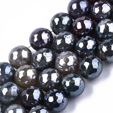 Natürliche Achat Perlen Stränge G-N326-76E-1